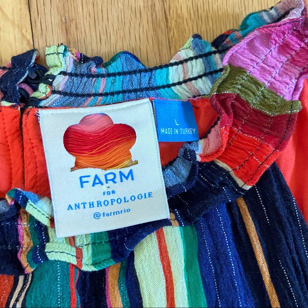 FARM Rio Multicolor Striped Halter Tank Top - Picture 6 of 9